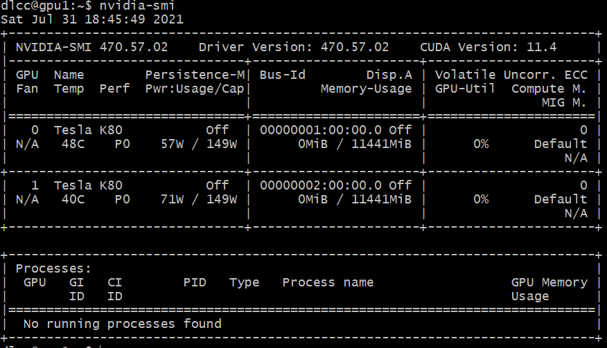 nvidia-smi